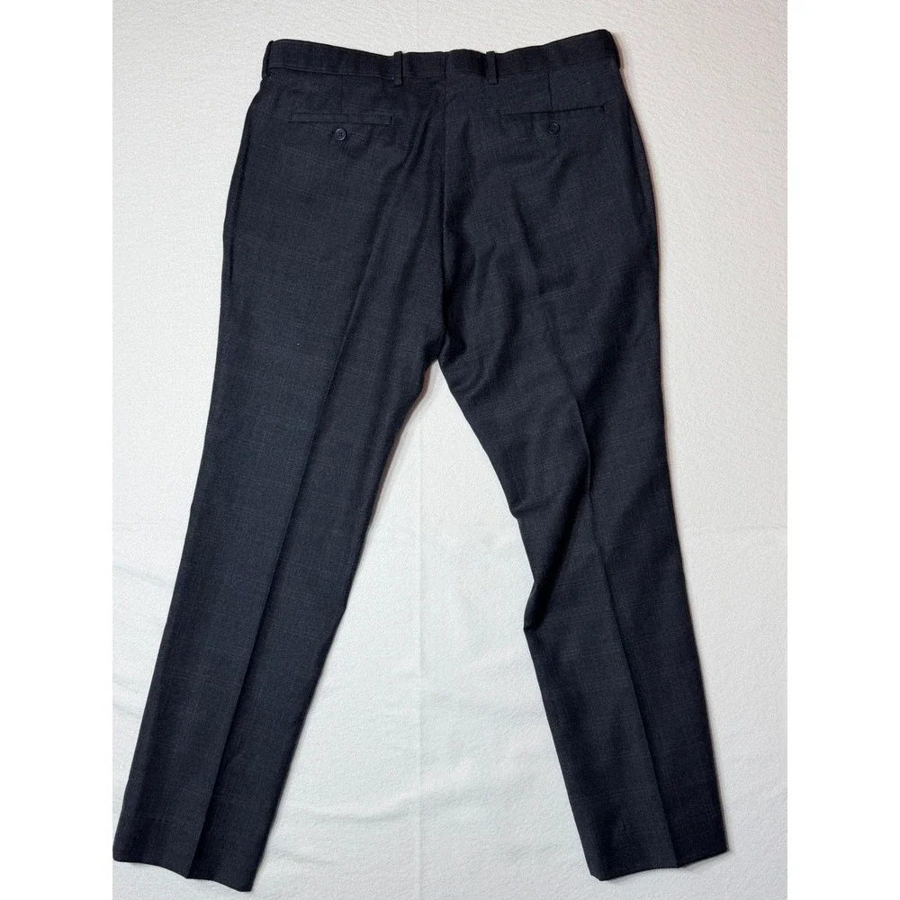 RED Saks Fifth Avenue‎ Men's Plaid Wool Dress Pants Trousers 38x30 (actual)